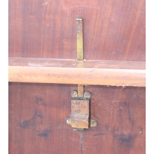 6 - Victorian mahogany tilt-top breakfast table with brass castors, approx 128cm W x 72cm H