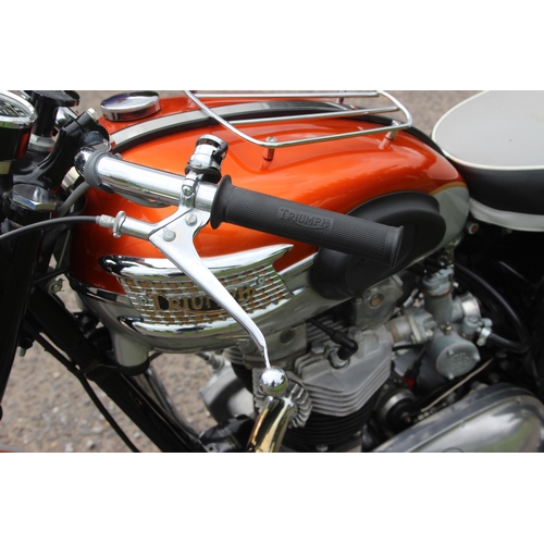 700 - 1961 Triumph Bonneville T120R Motorcycle, restored in 2018 and only 250 miles since, matching frame ... 