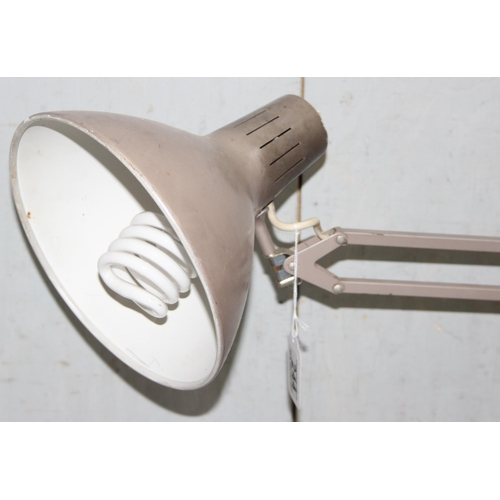 244 - Anglepoise style desk lamp in mushroom colour