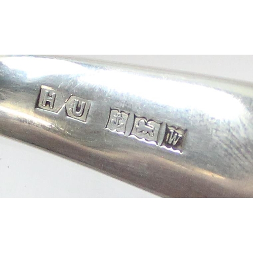 1038 - A vintage silver caddy spoon, Birmingham 1971 by Hampton Utilities