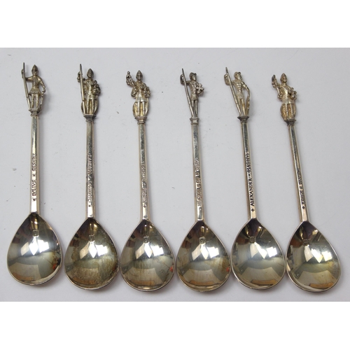 The Tichborne Spoons, a boxed set of 12 silver apostle style 