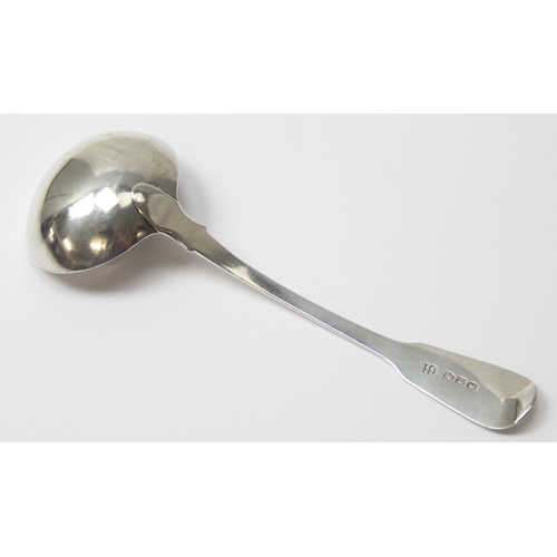 1054 - A Georgian silver sauce ladle, London 1816 by William Eley I & William Fearn, approx 51.61g gross