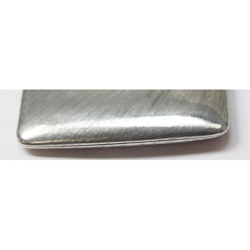 1089 - A mid-century silver cigarette case by Tiffany & Co, made in Italy, marked 925 & XRF confirmed, with... 