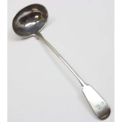 1094 - A rare Scottish Provincial silver toddy ladle by William Jamieson of Aberdeen, active 1806-1840, app... 