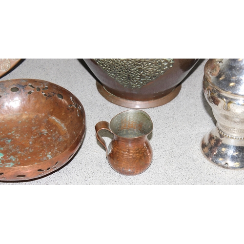 1789 - Qty of metalware to incl silver-plate, copper and brass