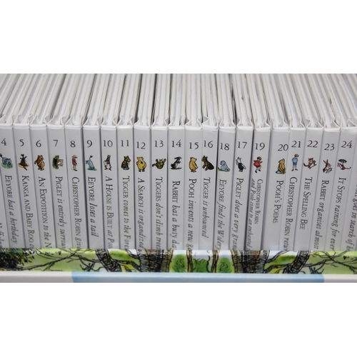 514 - Boxed set of 30 Winnie the Pooh illustrated hard backed story books by A.A. Milne