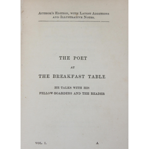 523 - The Autocrat of the Breakfast Table, The Professor at the Breakfast Table and The Poet at the Breakf... 