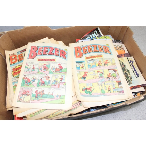 528 - Large qty of vintage comics to incl Beano and Marvel