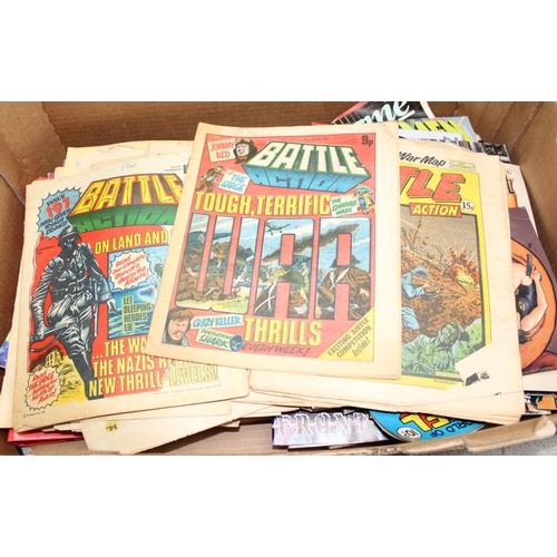 528 - Large qty of vintage comics to incl Beano and Marvel