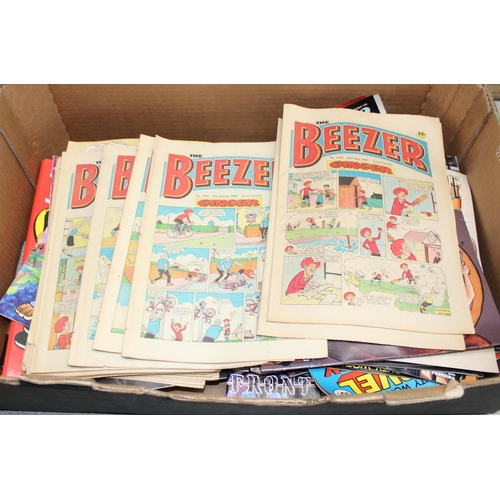 528 - Large qty of vintage comics to incl Beano and Marvel