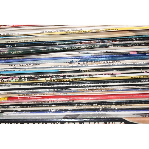 614 - Qty of vinyl record LP's to include The Beatles and Elvis Presley