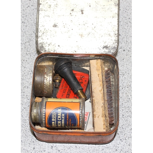 711 - Vintage puncture repair kit tins etc