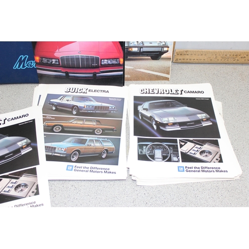 713 - Qty of car manuals, magazines and information packs to include Buick 1988 and Chevrolet cameo