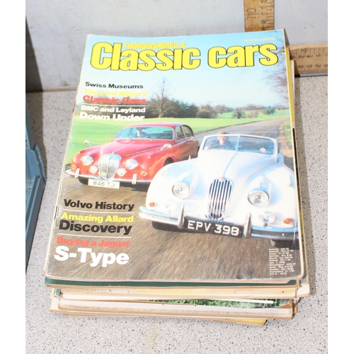 717 - Qty of vintage car and motoring magazines and an AA Car Maintenance Course in case