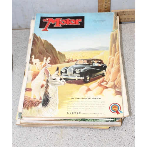 717 - Qty of vintage car and motoring magazines and an AA Car Maintenance Course in case