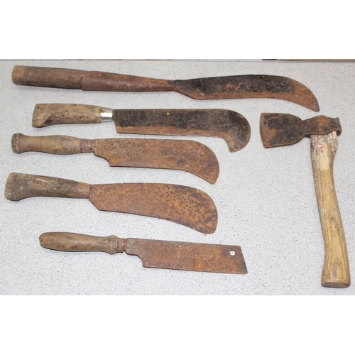 816 - Qty of mixed vintage cutting tools