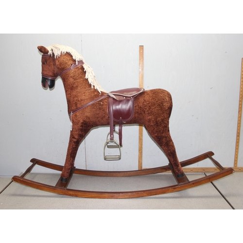 1517A - Vintage rocking horse, approx 144cm long x 102cm tall