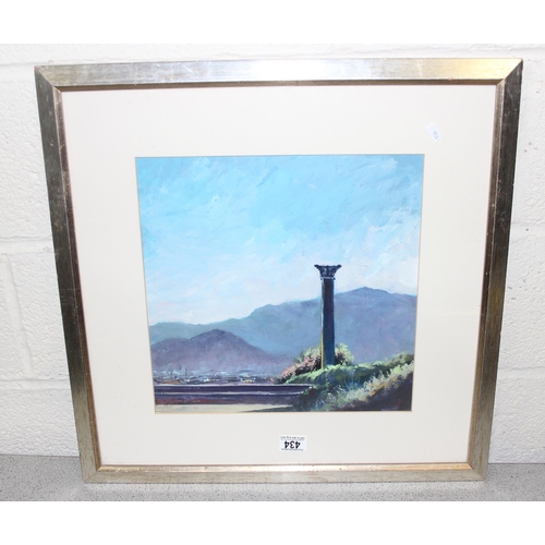 419 - Qty of original framed artwork to incl watercolours and oils, one signed Peter Buckley, and an unsig... 