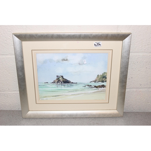 419 - Qty of original framed artwork to incl watercolours and oils, one signed Peter Buckley, and an unsig... 