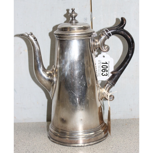 1063 - Vintage silver plated coffee pot by James Dixon & sons ltd Sheffield