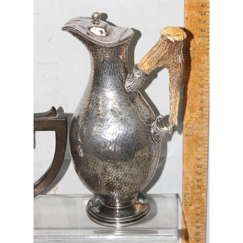 1069 - Qty of antique and later silver plate to include teapots, candlesticks and ashtrays approx. 4.5kg