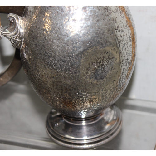 1069 - Qty of antique and later silver plate to include teapots, candlesticks and ashtrays approx. 4.5kg