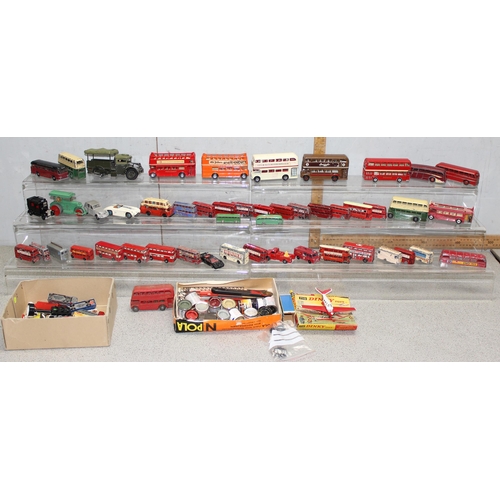 1510 - Qty of diecast toy vehicles and accessories to include Dinky, Matchbox and Corgi