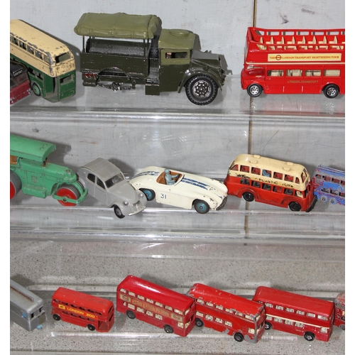 1510 - Qty of diecast toy vehicles and accessories to include Dinky, Matchbox and Corgi