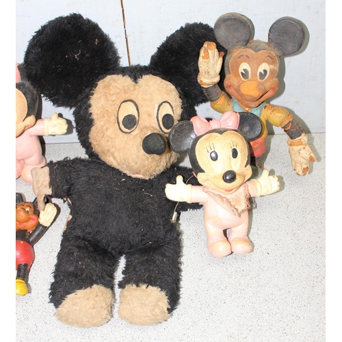 1515 - Qty of vintage Minnie and Micky Mouse toys