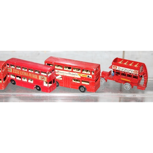 1516 - Qty of diecast London buses mostly by Matchbox