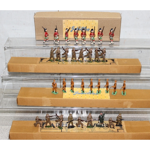 1524 - Qty of Vintage Britain's and Johillco hand painted toy soldiers to include British Infantry, Boer Wa... 