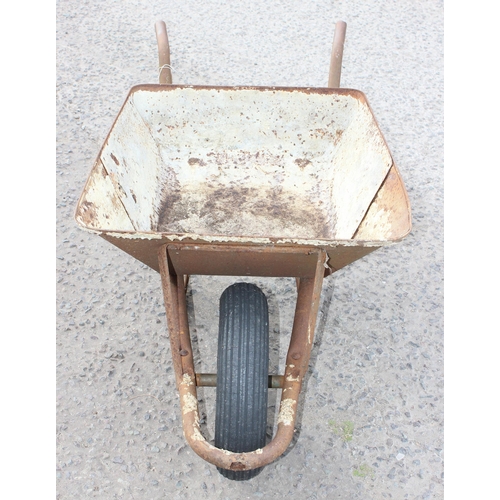 315 - Garden metal wheelbarrow