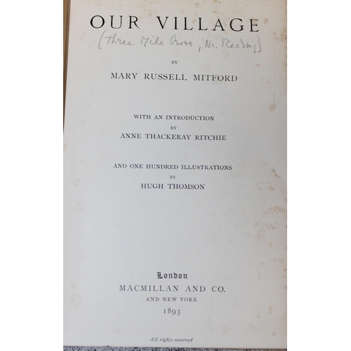 503 - Qty of hardback books to include A Village in a Valley by Beverley Nichols, and Our Village by Miss ... 