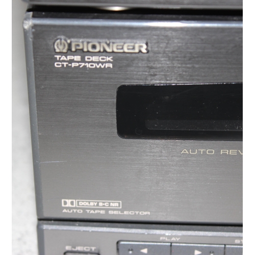 755 - Qty of Pioneer stereo equipment to include Stereo amplifier A-P510, Sound image controller GR-P510, ... 