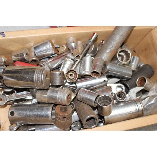 810 - Large qty of spanners and sockets to include 'King Dick' and 'Carrington'