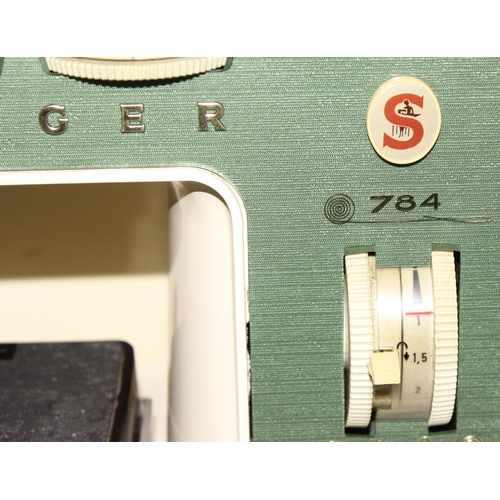 811 - Vintage Alpha Standard challenge 70 sewing machine and a vintage Singer sewing machine 'Touch and Se... 