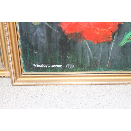 489A - Qty paintings to incl 2 original marine schools oil paintings, one of poppies and one of a dog