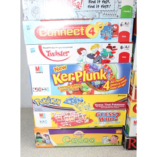 1551 - Large qty of board games and others to include Kerplunk, Operation and Guess Who