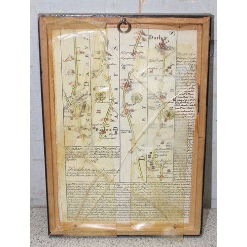 497 - 2 antique maps, Surrey by J. Archer & Carmarthenshire c.1710 by Owen & Bowen, the larger approx 36cm... 