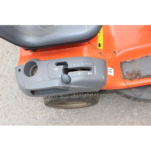 337 - Husqvarna LT126 sit on mulcher mower, 2010 model, vendor guaranteed working order