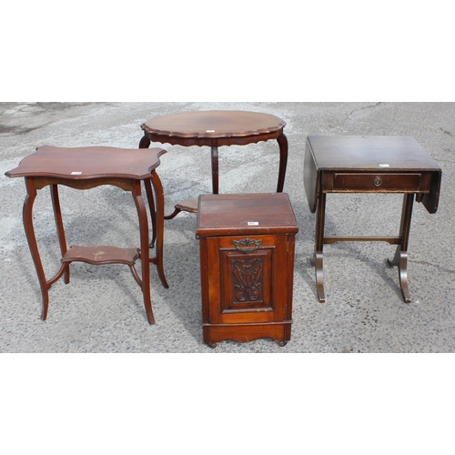 85 - Qty of small furniture to incl pie-crust table etc