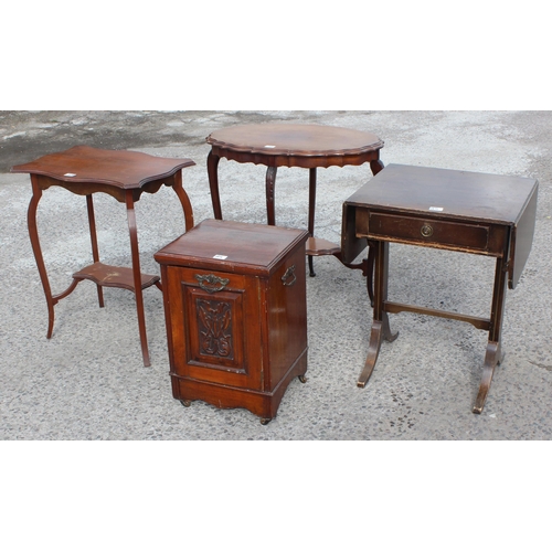 85 - Qty of small furniture to incl pie-crust table etc