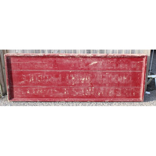 400 - A large hand painted wooden wine merchants sign 