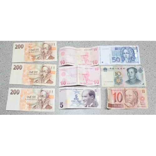 1240 - Qty of assorted mixed world banknotes