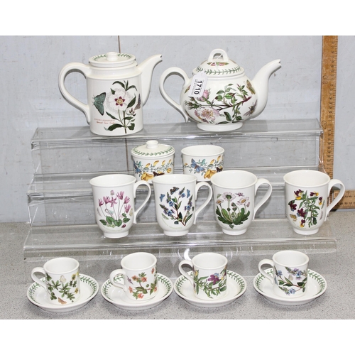 1710 - Qty of Portmeirion ceramics to incl tea pot, coffee cups, tea cups etc