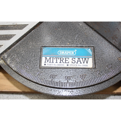 805 - Mitre saw & a Arcoy pillar drill