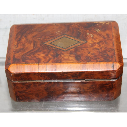 1702 - 5 assorted interesting antique and later wooden boxes