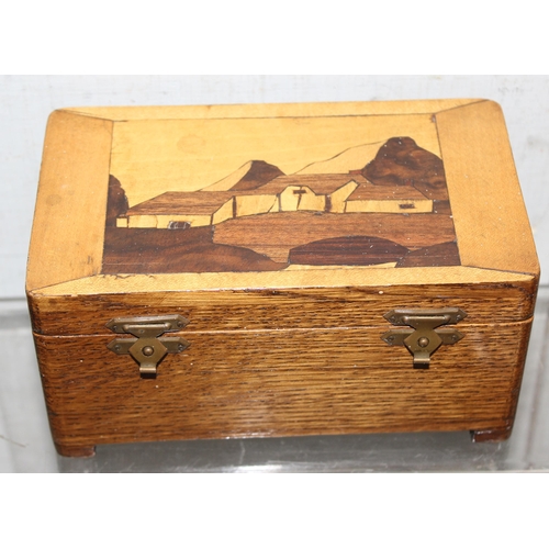 1702 - 5 assorted interesting antique and later wooden boxes