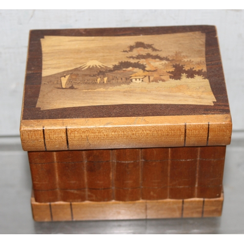 1702 - 5 assorted interesting antique and later wooden boxes