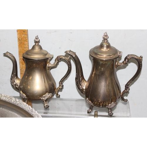 1026 - A large qty of assorted antique and later silver plated items to inc 3 candelabra, approx 12kg gross